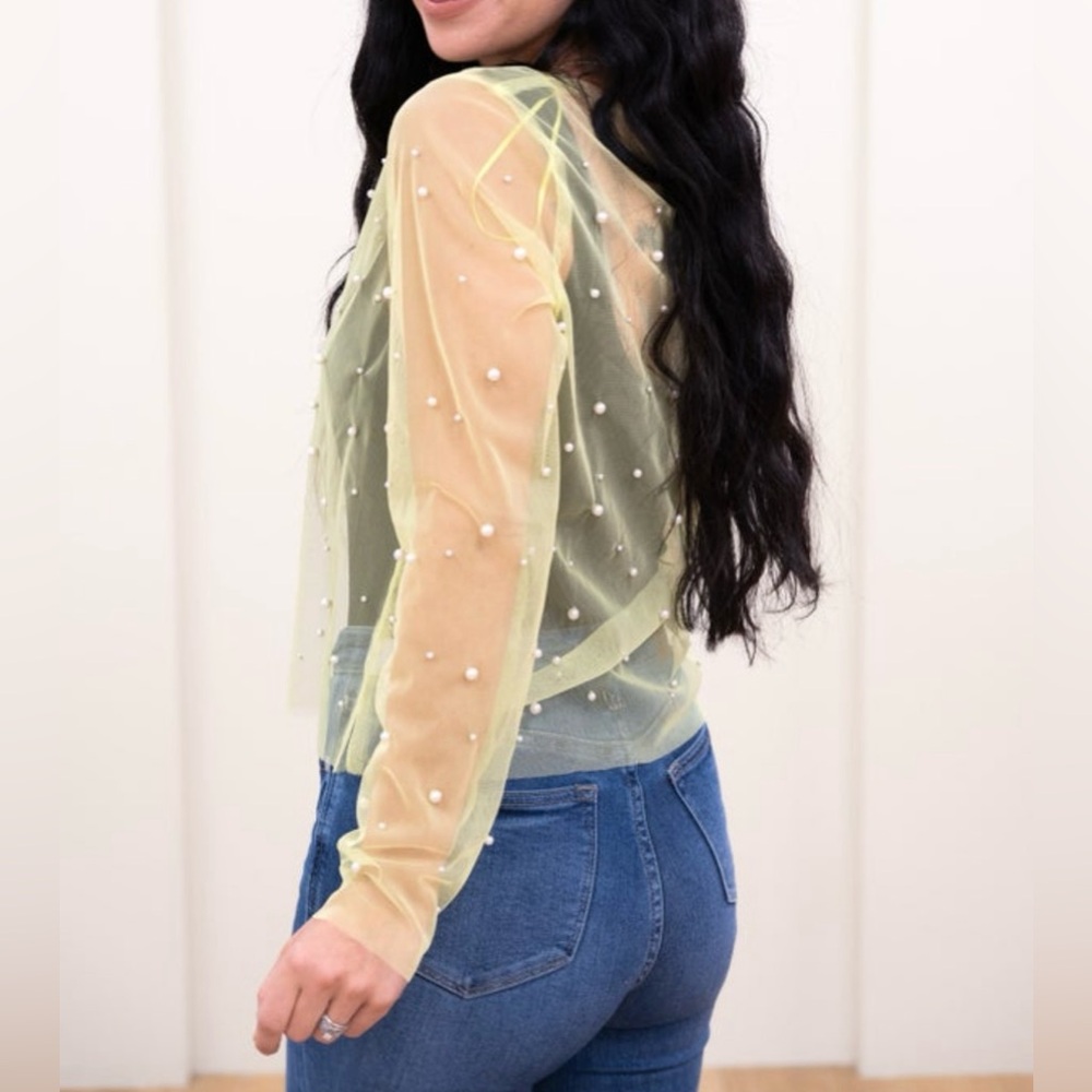 Neon Pearls Top - Picture 2 of 9